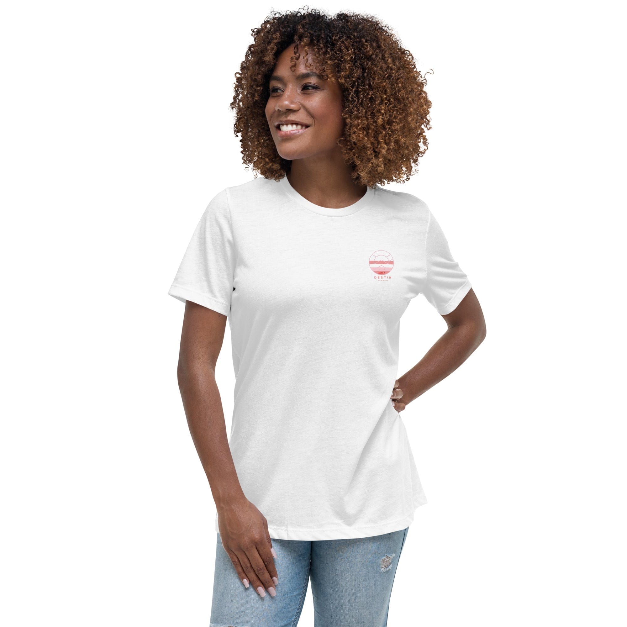 Destin Beach Retro Women's Relaxed T-Shirt