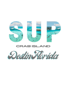 SUP Crab Island Destin Women's Cropped Hoodie