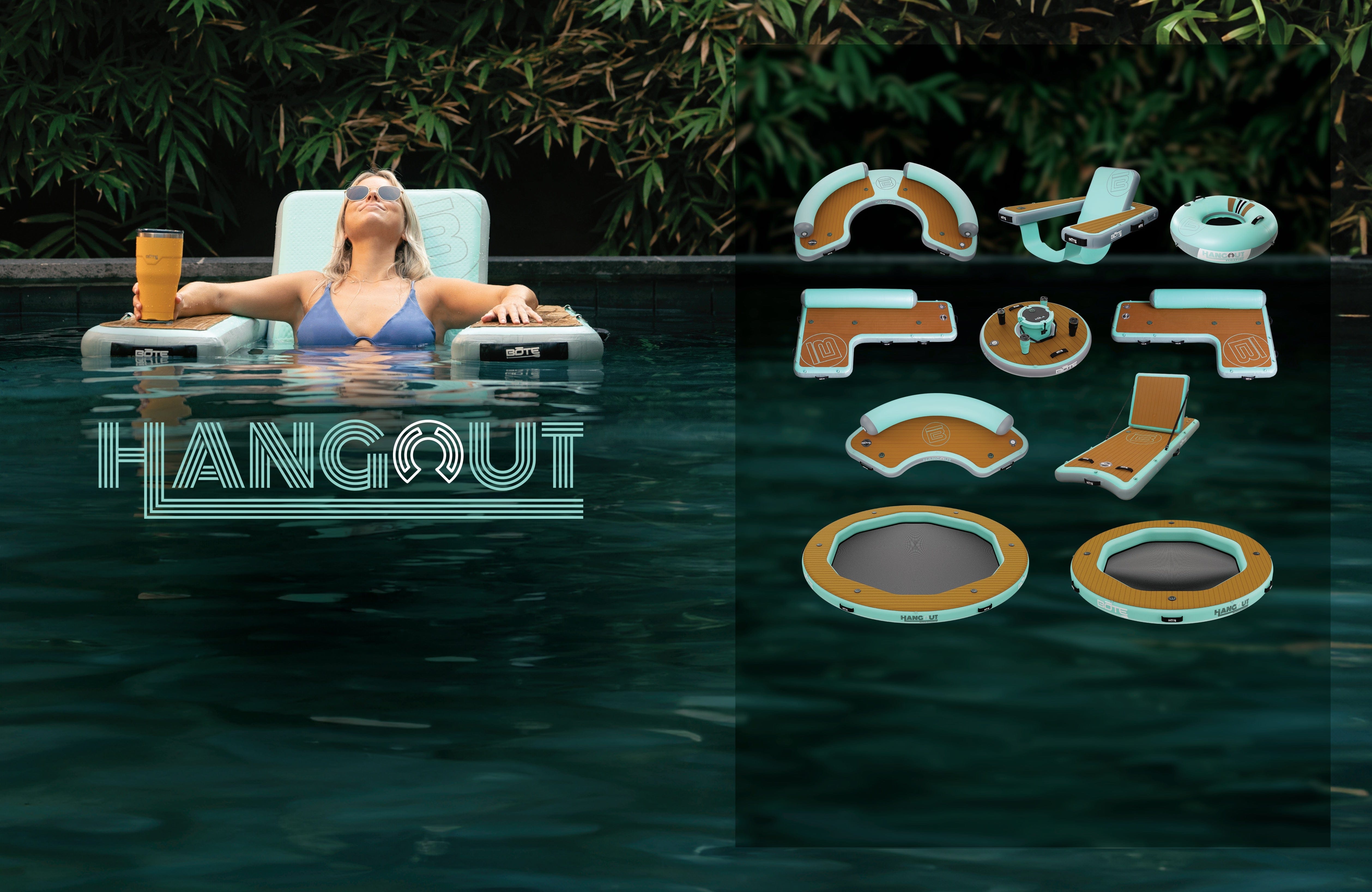 Inflatable floating chair for ultimate relaxation