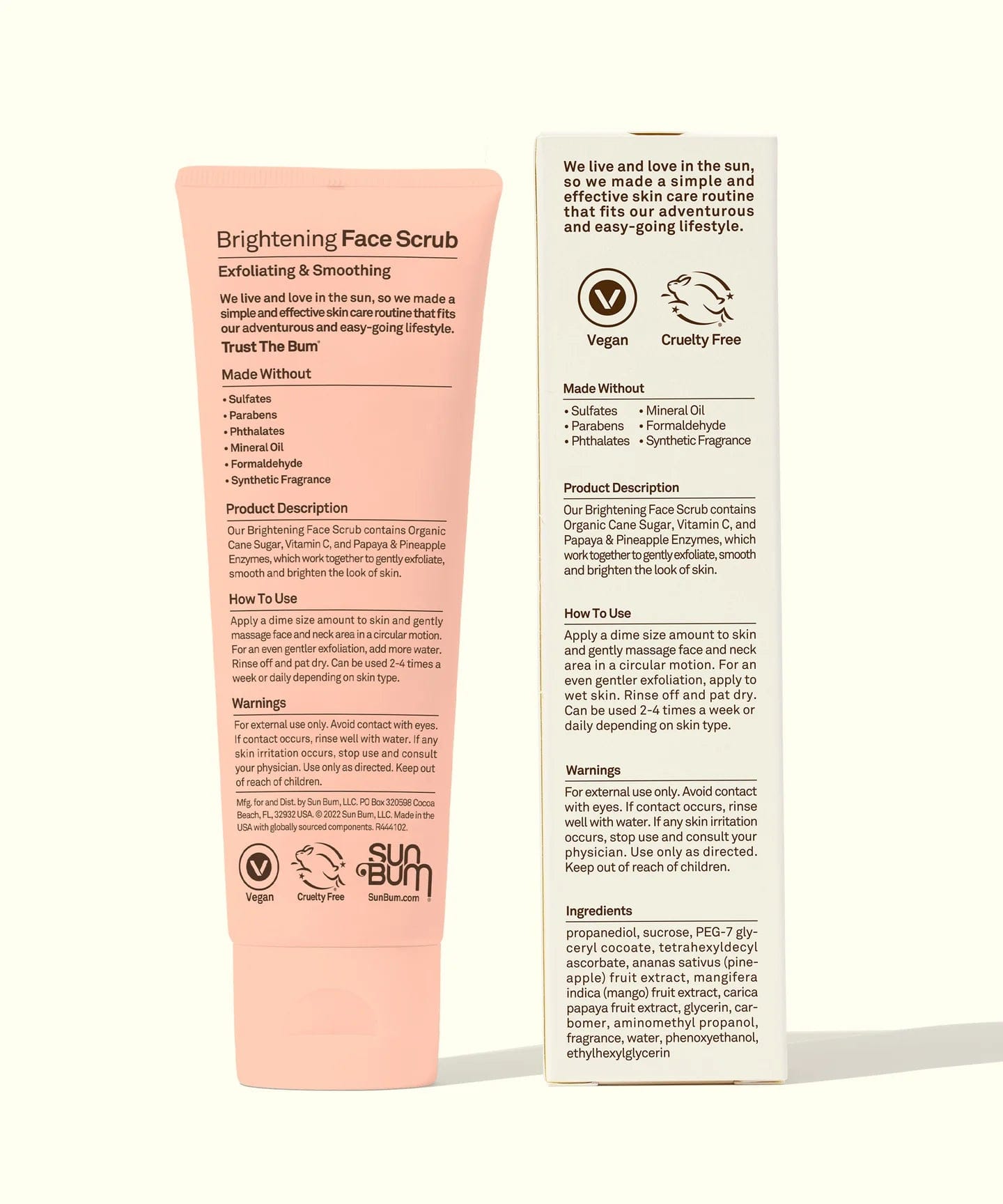 SUN BUM Brightening Face Scrub