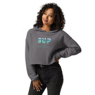 SUP Crab Island Destin Women's Cropped Hoodie