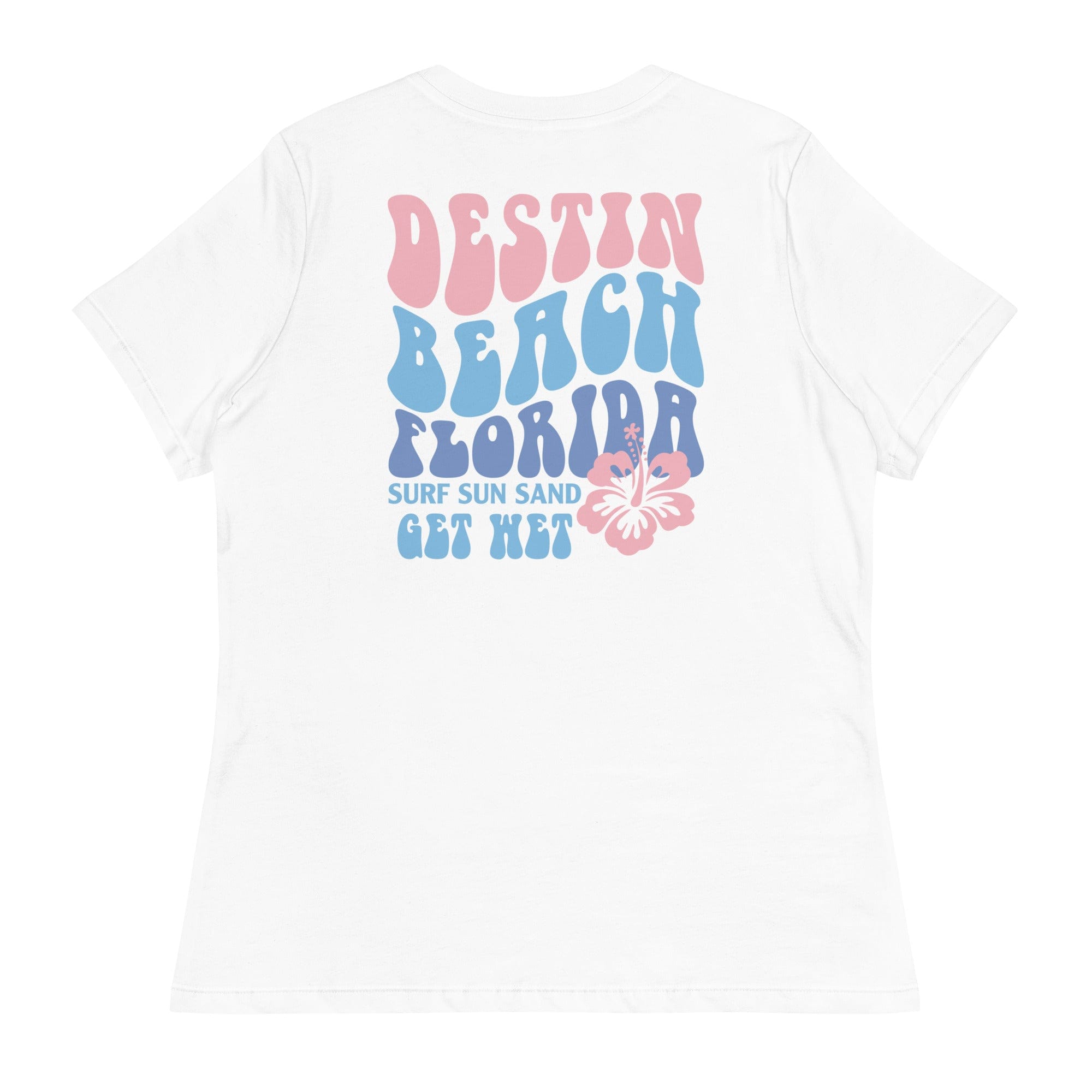 Destin Beach Retro Women's Relaxed T-Shirt