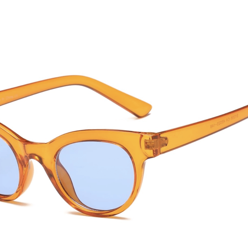 Women Round Cat Eye Sunglasses