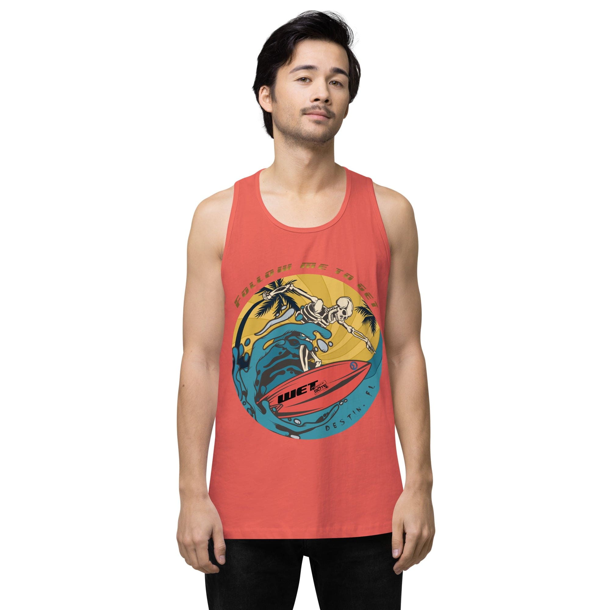 Surf Men’s premium tank top - Coral