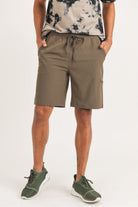 Mono B MEN - Active Drawstring Shorts with Zippered Pouch